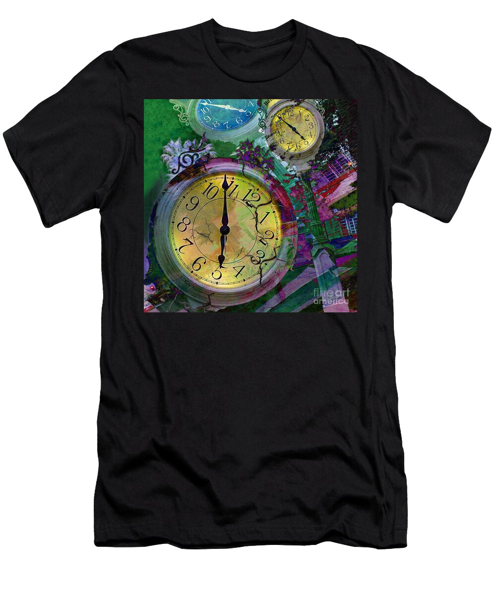 Time T-Shirt featuring the digital art Time by Claudia Ellis