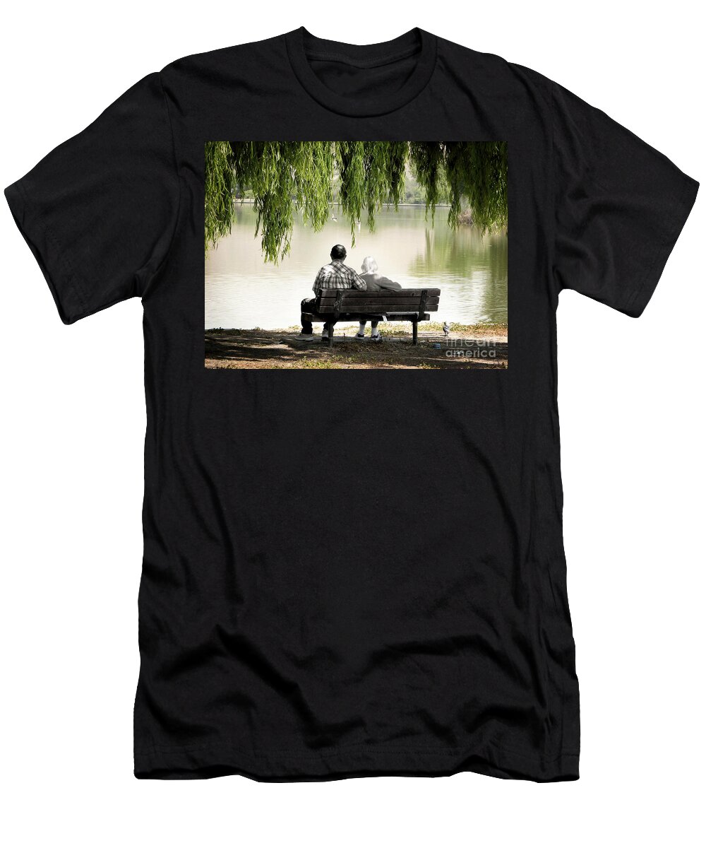 Two T-Shirt featuring the photograph Time Flies By by Ellen Cotton