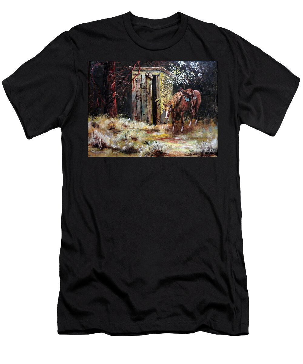 Lee Piper T-Shirt featuring the painting Time Out by Lee Piper