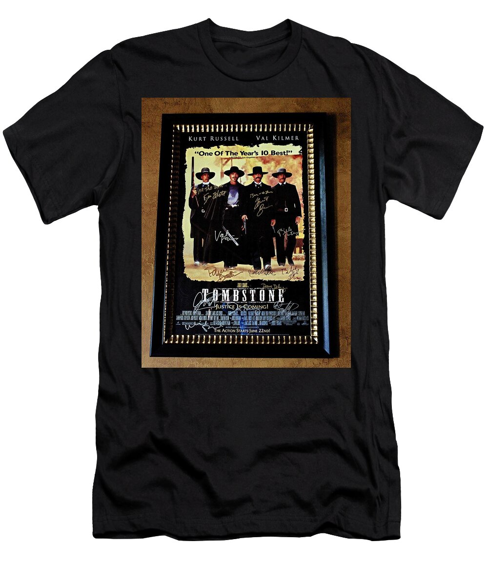 Tombstone T-Shirt featuring the photograph Tombstone by Barbara Zahno