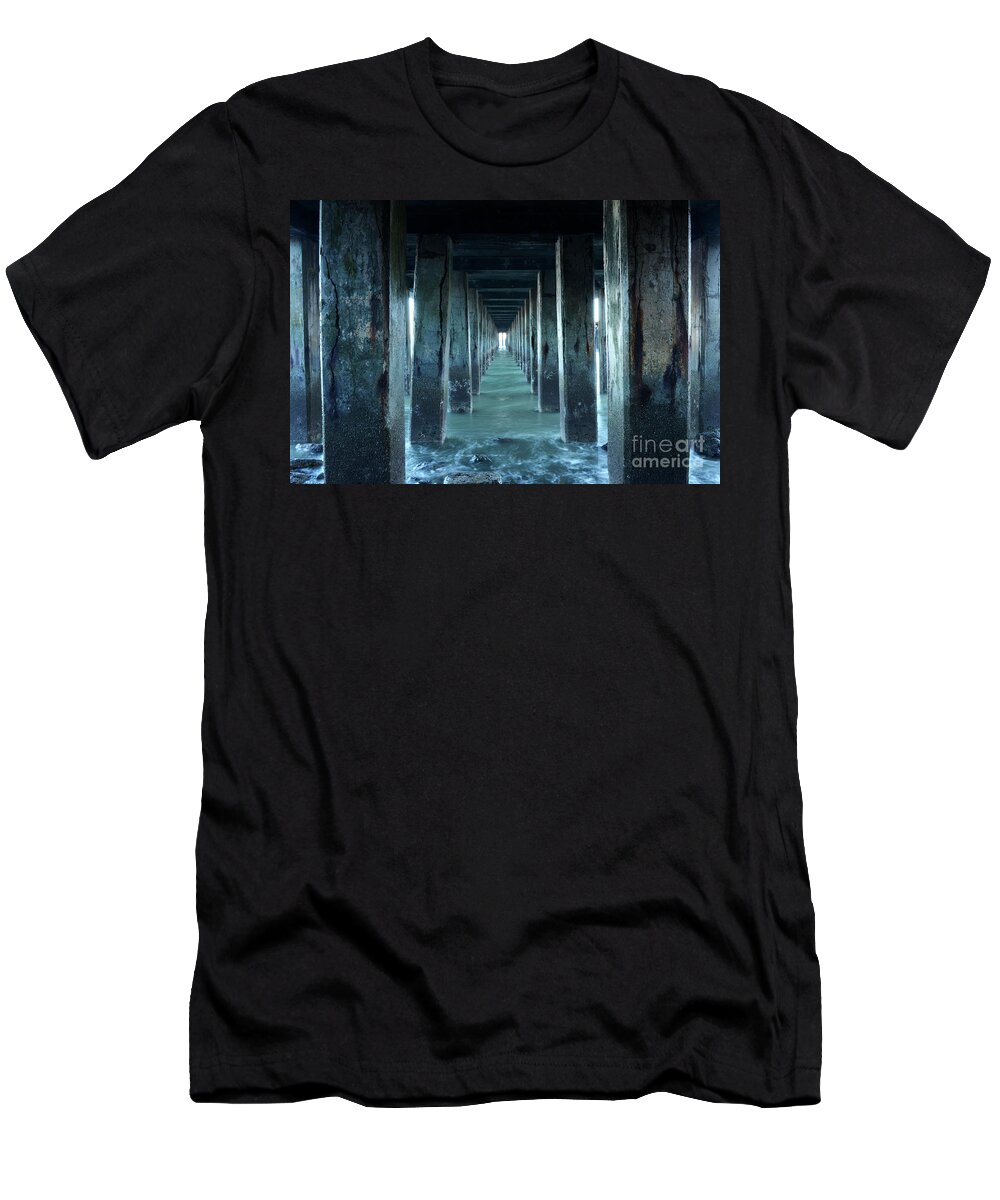  Seascapes T-Shirt featuring the photograph Into The Blue Zone by Bob Christopher