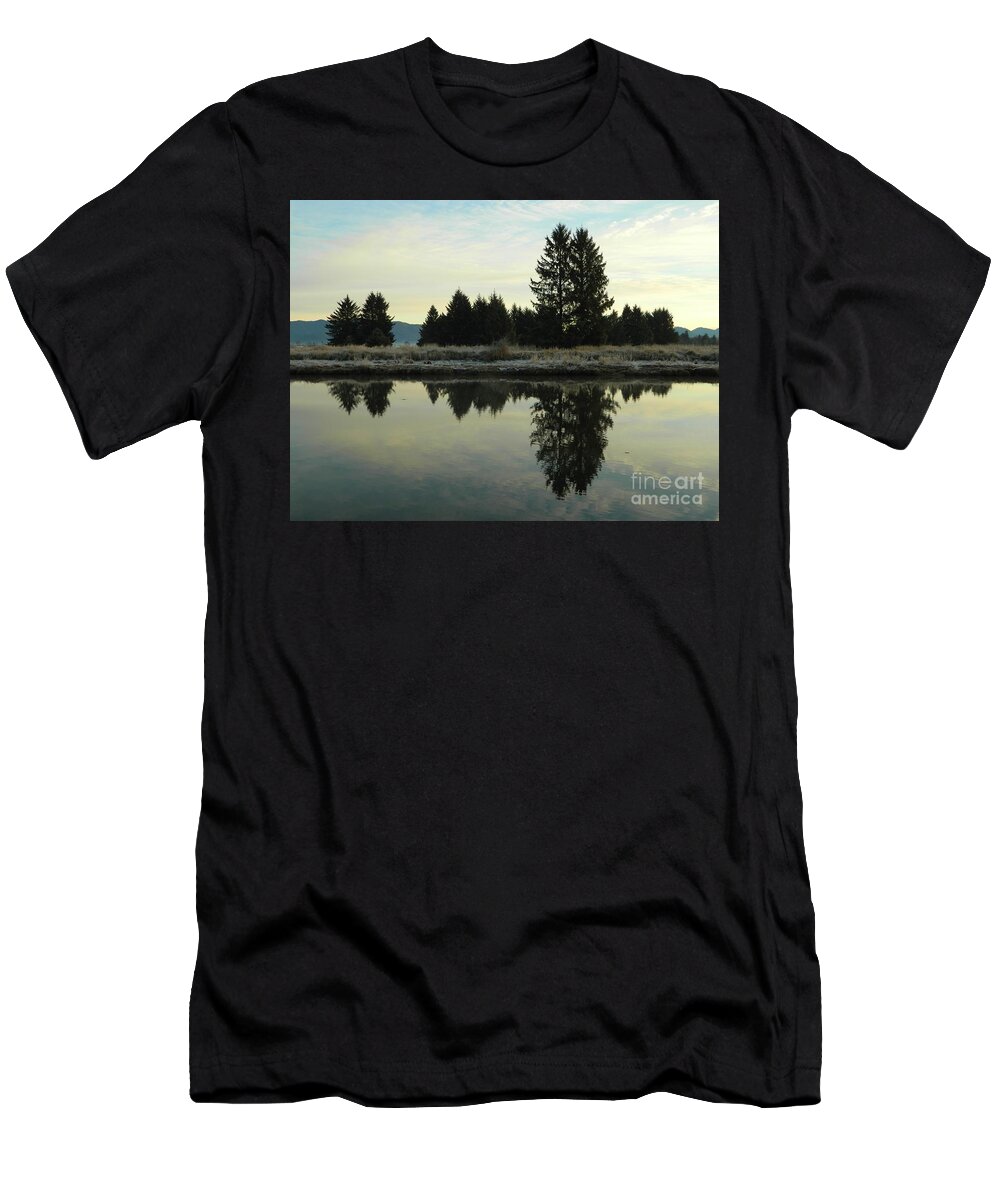 Nature T-Shirt featuring the photograph Tree Reflections A by Gallery Of Hope 