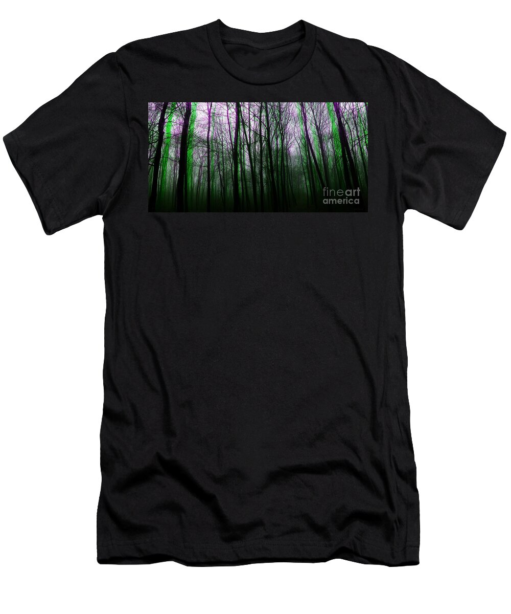 Nature T-Shirt featuring the digital art Forest For The Trees 2 by Elizabeth McTaggart