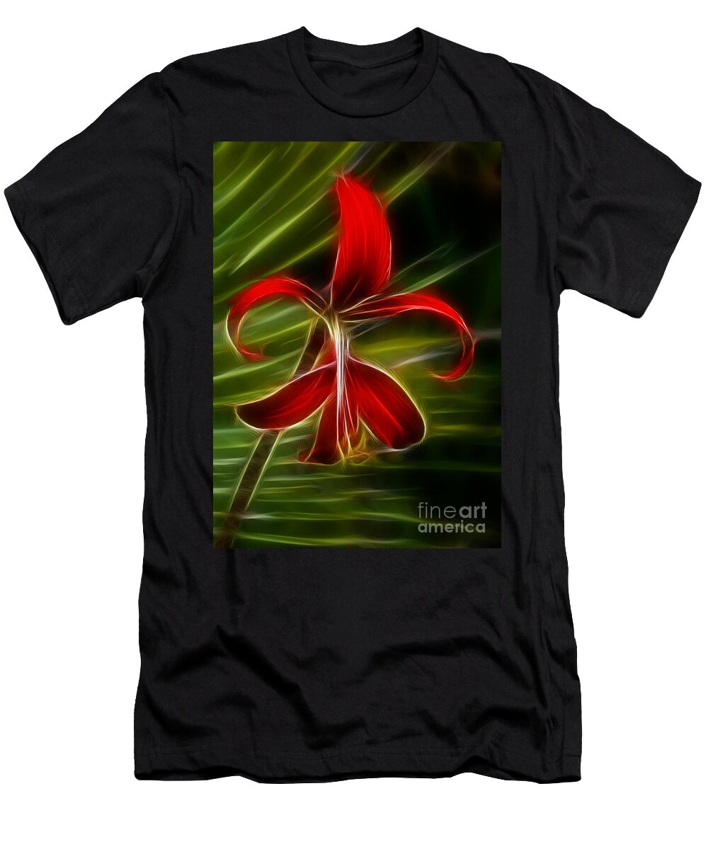 Flower T-Shirt featuring the photograph Tropical Abstract by Vivian Christopher