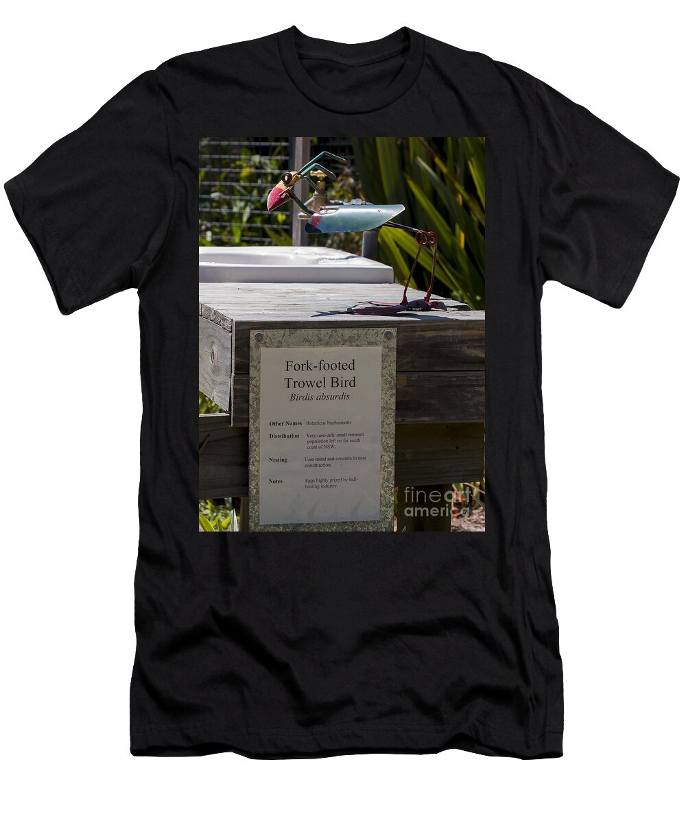 Animal T-Shirt featuring the photograph Trowel Bird by Steven Ralser