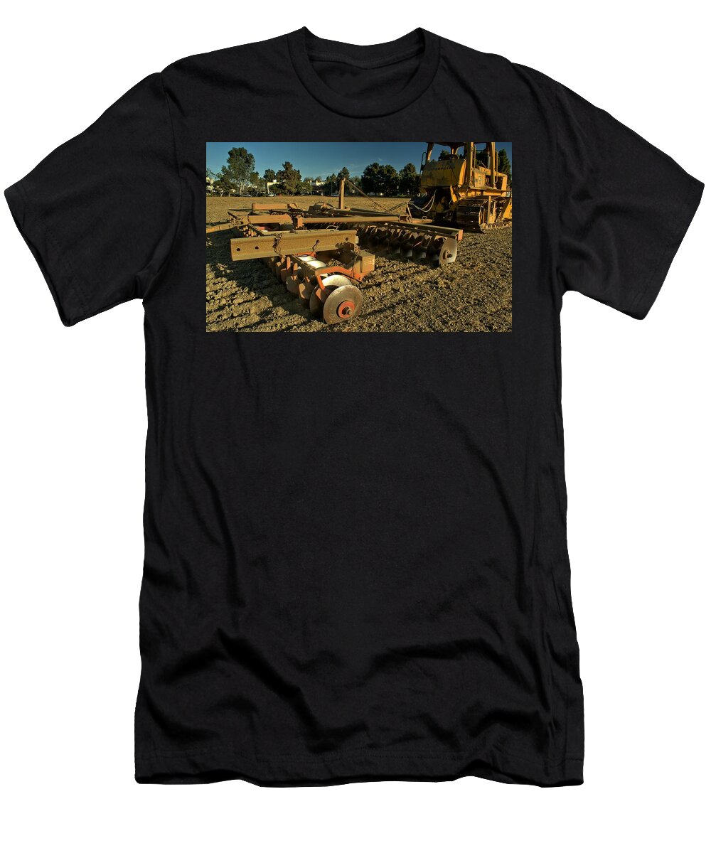Farm T-Shirt featuring the photograph Twin Disc Set by Michael Gordon