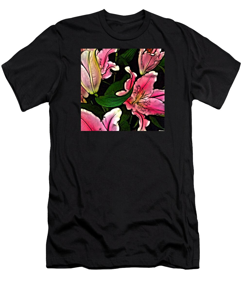 Flower T-Shirt featuring the digital art Tyndal Road by Jeff Iverson