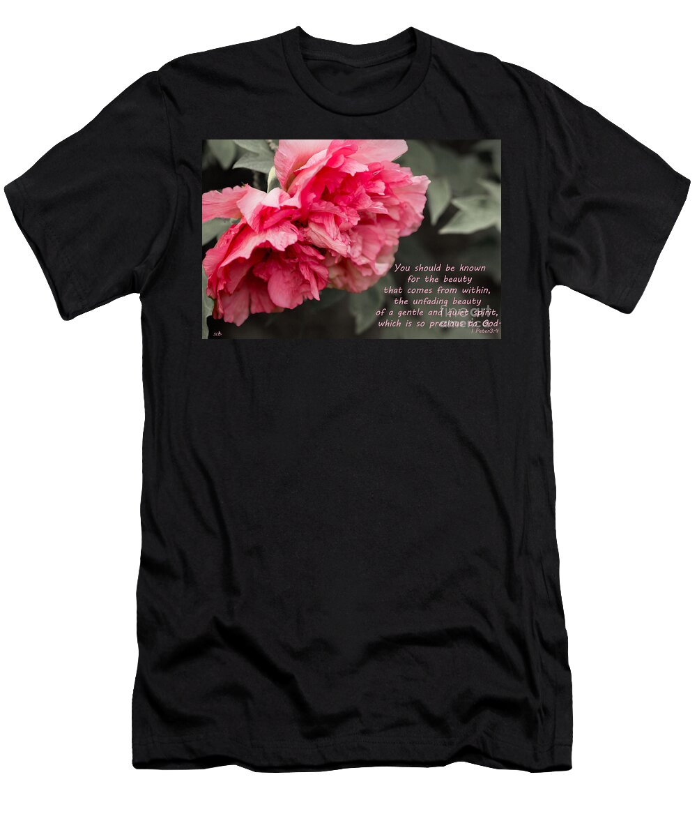 Sandra Clark T-Shirt featuring the photograph Unfading Beauty by Sandra Clark