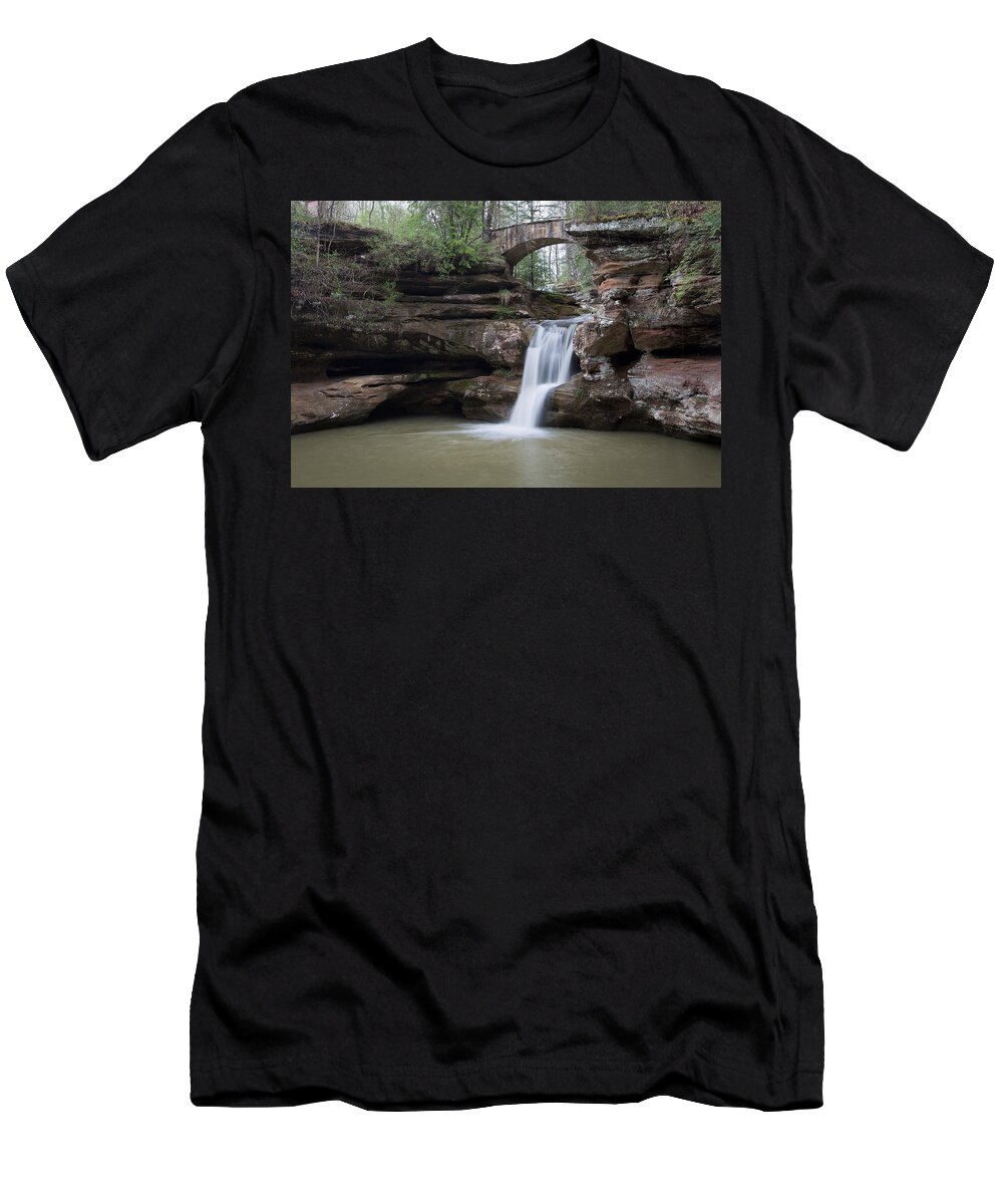 Water T-Shirt featuring the photograph Upper Falls At Old Mans Cave II by Dale Kincaid