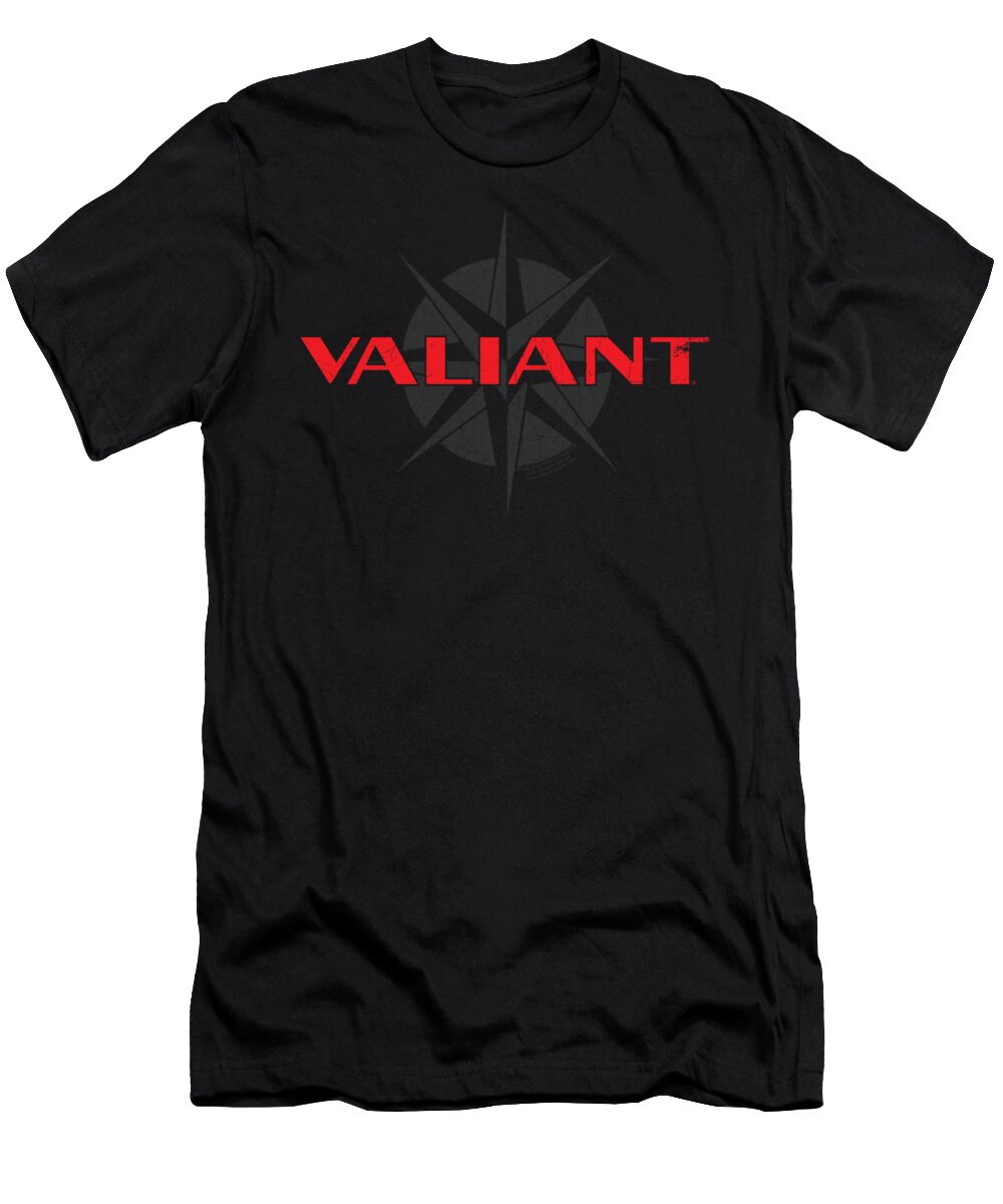  T-Shirt featuring the digital art Valiant - Classic Logo by Brand A