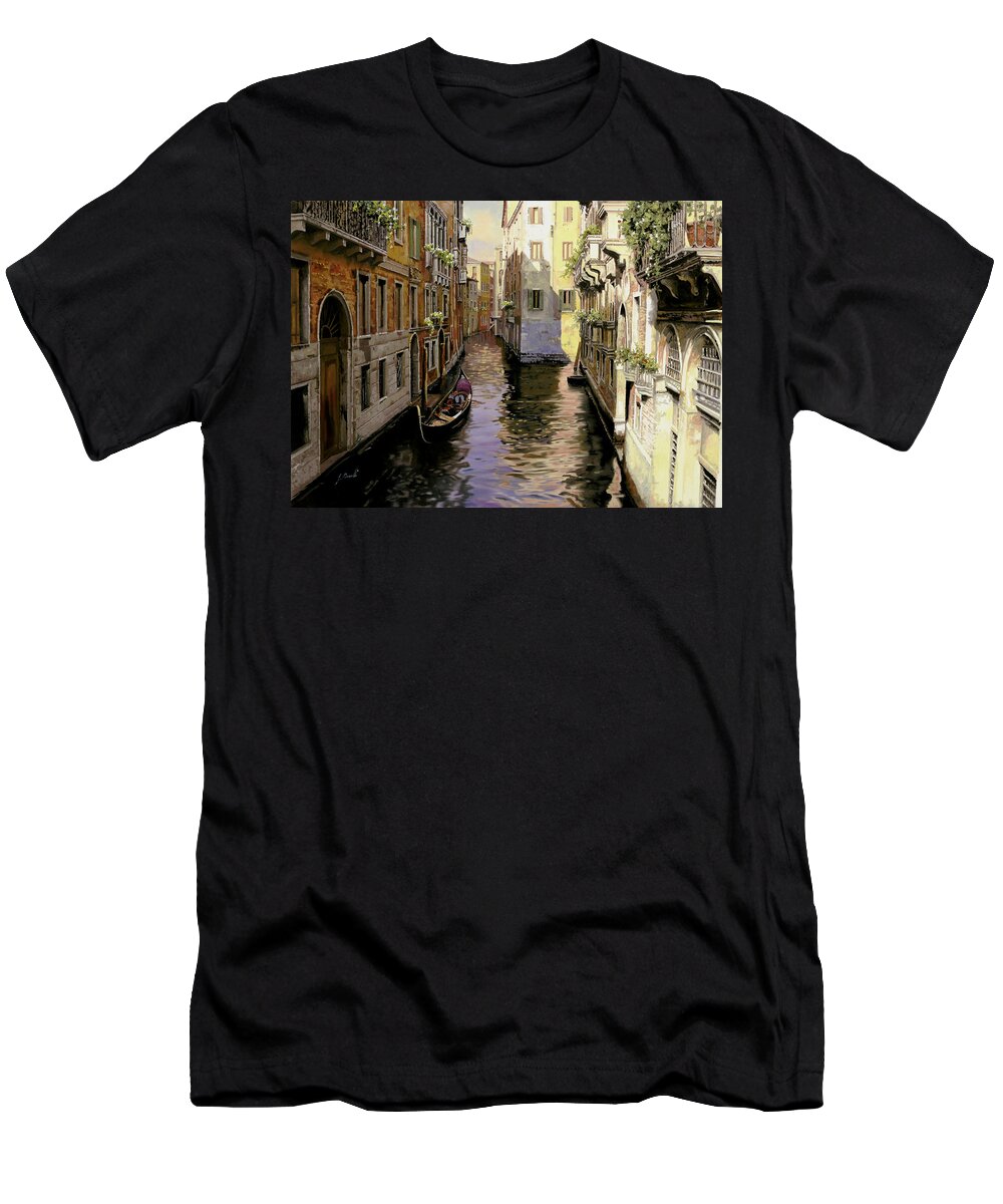 Venice T-Shirt featuring the painting Venezia Chiara by Guido Borelli