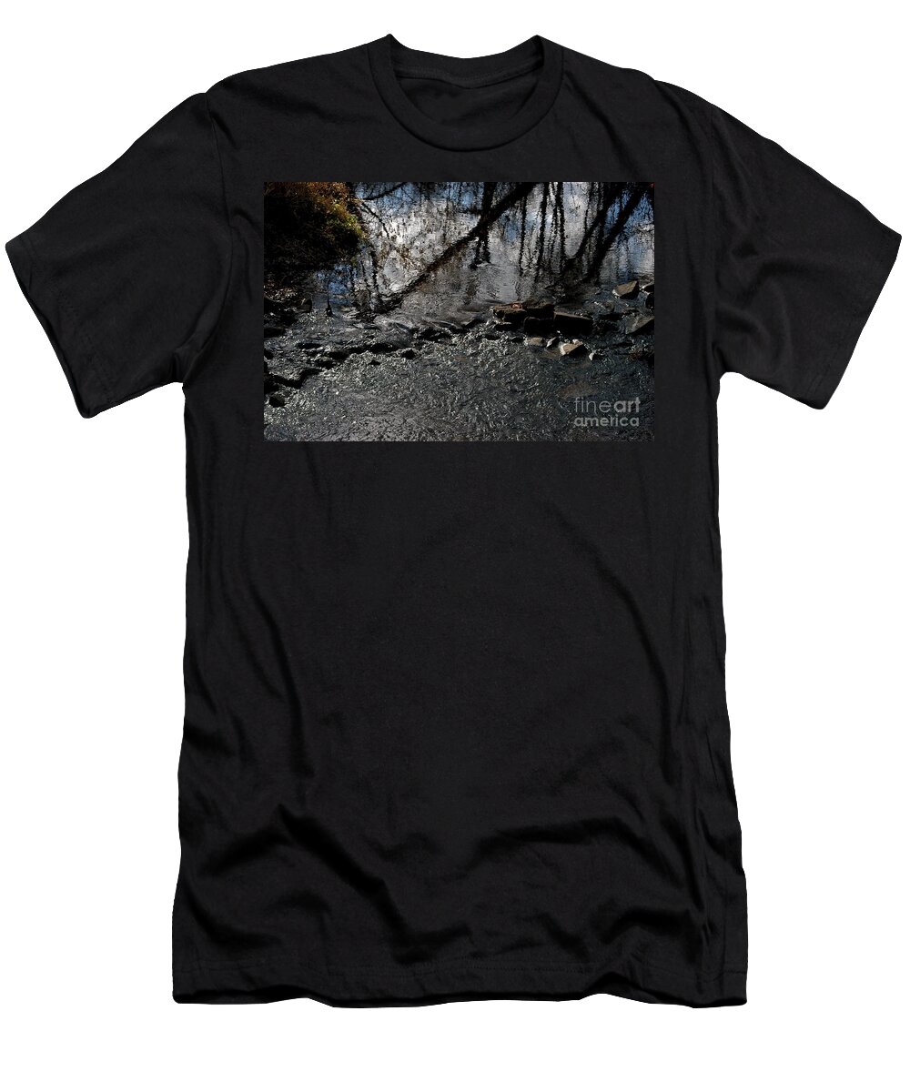 Reflections T-Shirt featuring the photograph Vermillion Refractions by Joseph Yarbrough