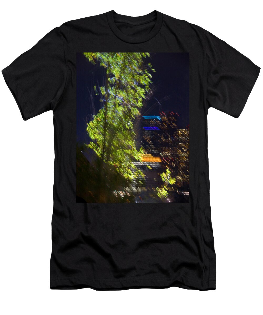 Night Photography T-Shirt featuring the photograph Vibrance by Guillermo Rodriguez