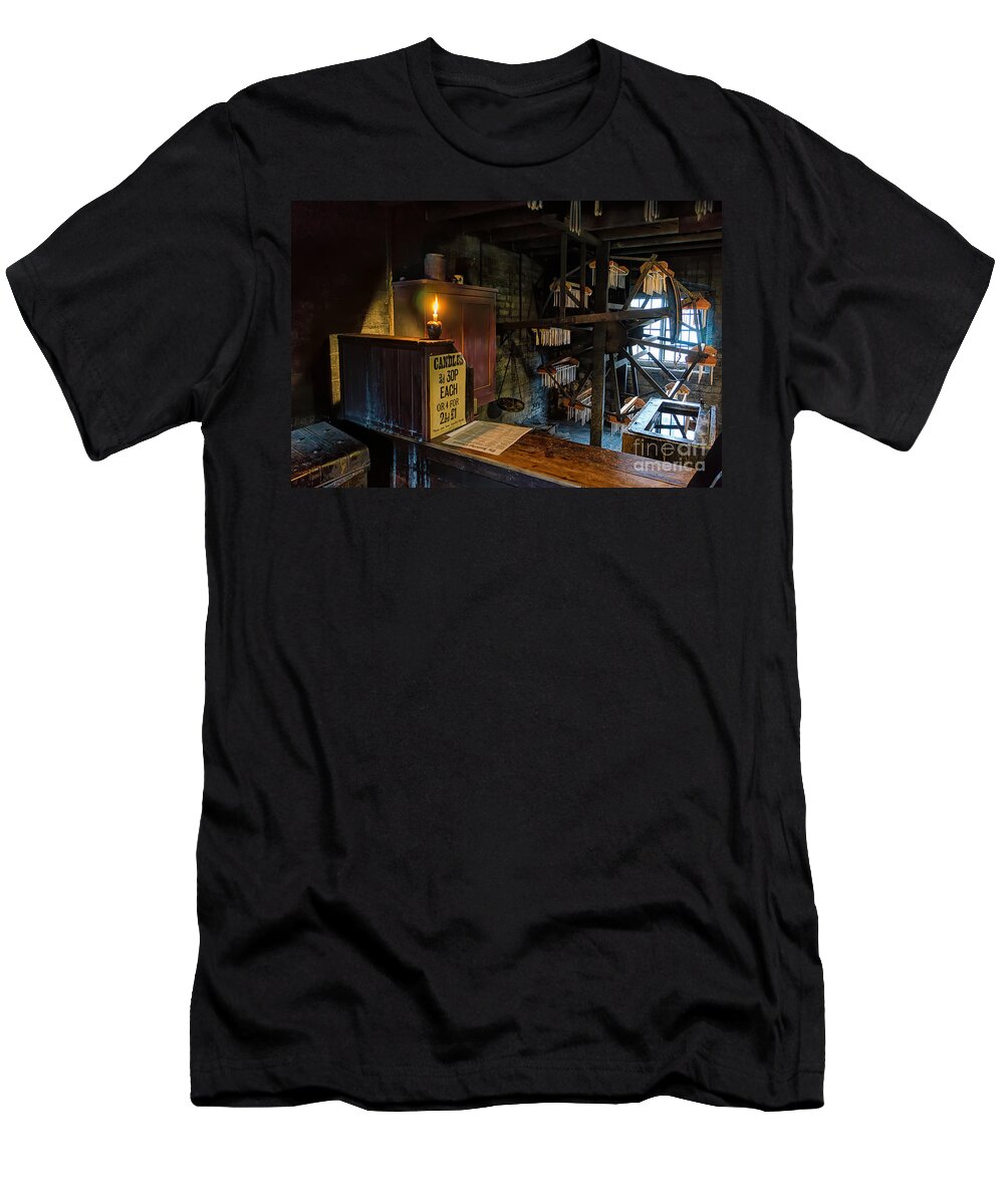 Victorian Candle Factory T-Shirt featuring the photograph Victorian Candle Factory by Adrian Evans