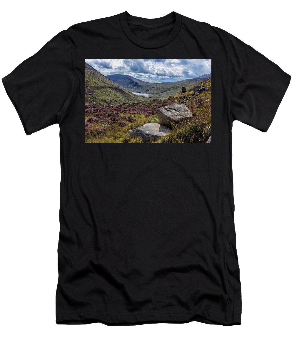 Silent Valley T-Shirt featuring the photograph View from Ben Crom by Nigel R Bell