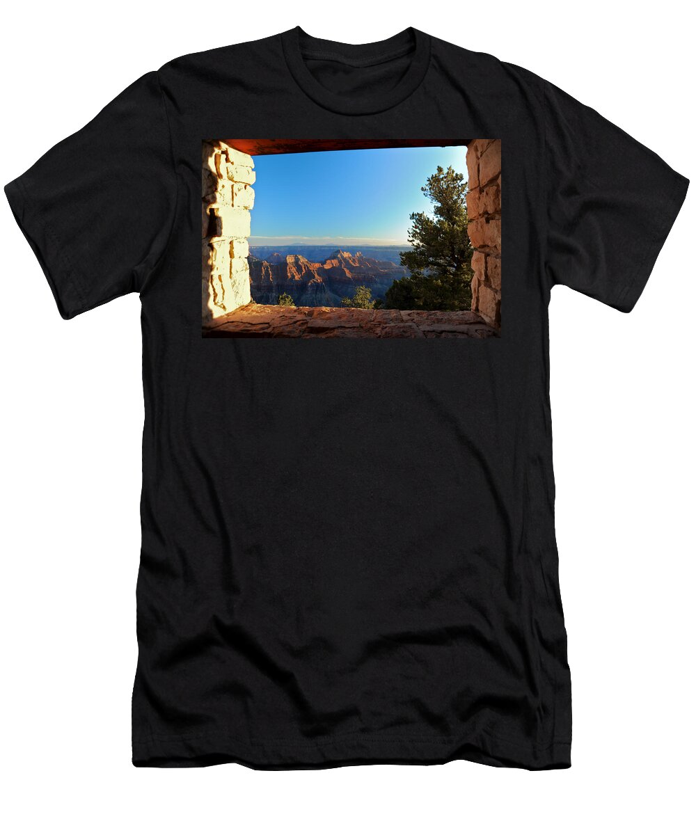 Landscape T-Shirt featuring the photograph View of the Past by Richard Gehlbach