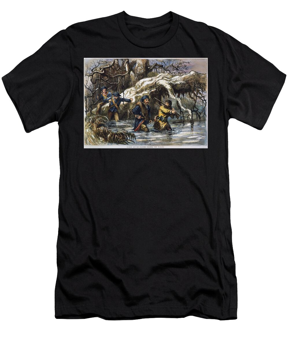 1779 T-Shirt featuring the photograph Vincennes: March, 1779 by Granger