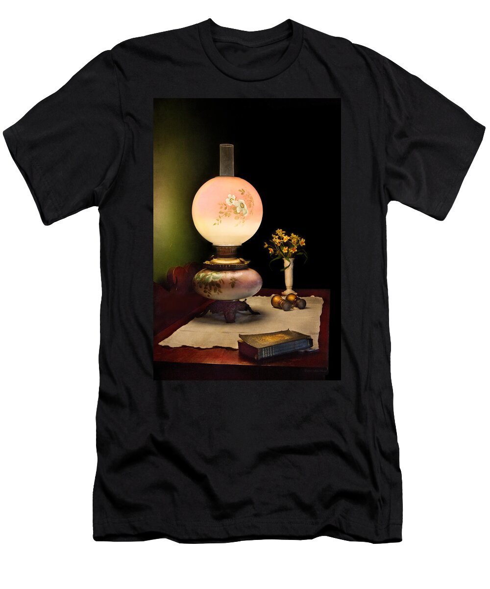 Savad T-Shirt featuring the photograph Vintage - Travelers journal by Mike Savad