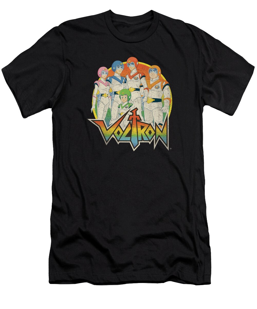  T-Shirt featuring the digital art Voltron - Group by Brand A
