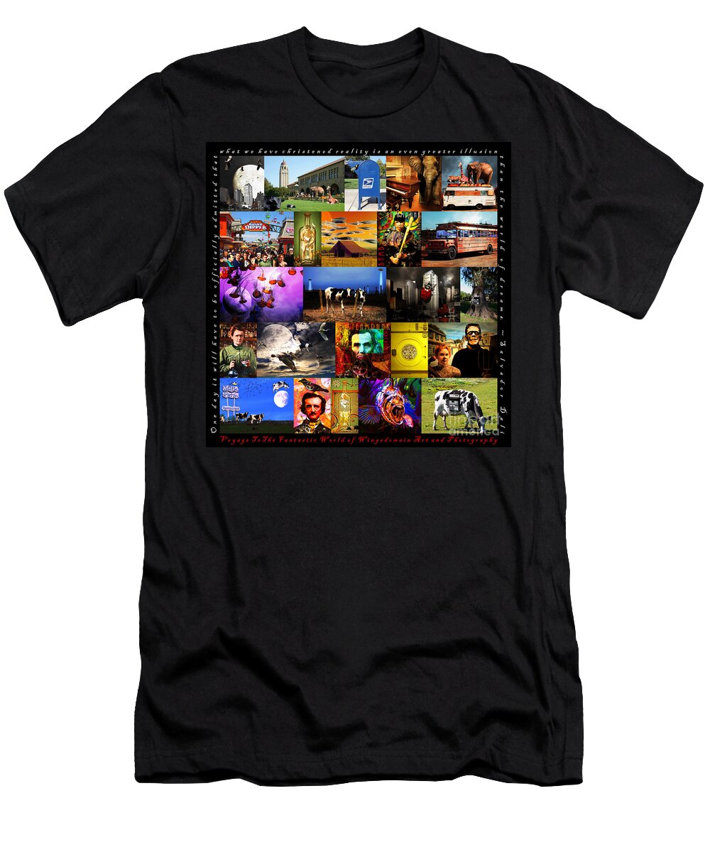 Wingsdomain T-Shirt featuring the photograph Voyage To The Fantastic World Of Wingsdomain Art And Photography by Wingsdomain Art and Photography