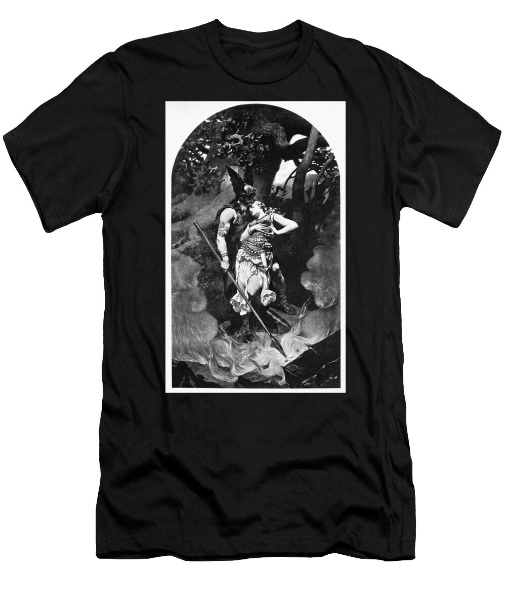 1856 T-Shirt featuring the painting Wagner Die Walkre, 1856 by Granger