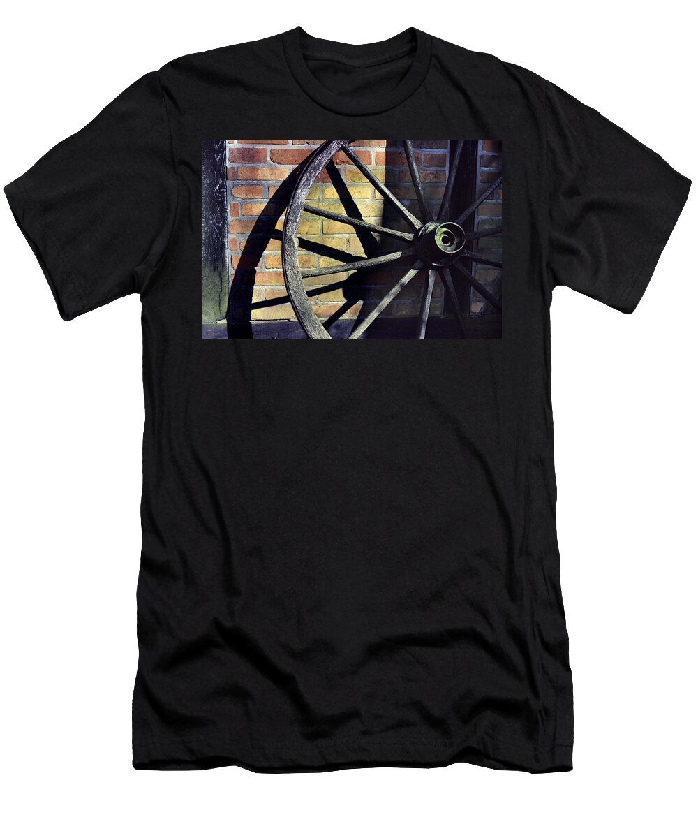 Europe T-Shirt featuring the photograph Wagon Wheel by Matt Swinden