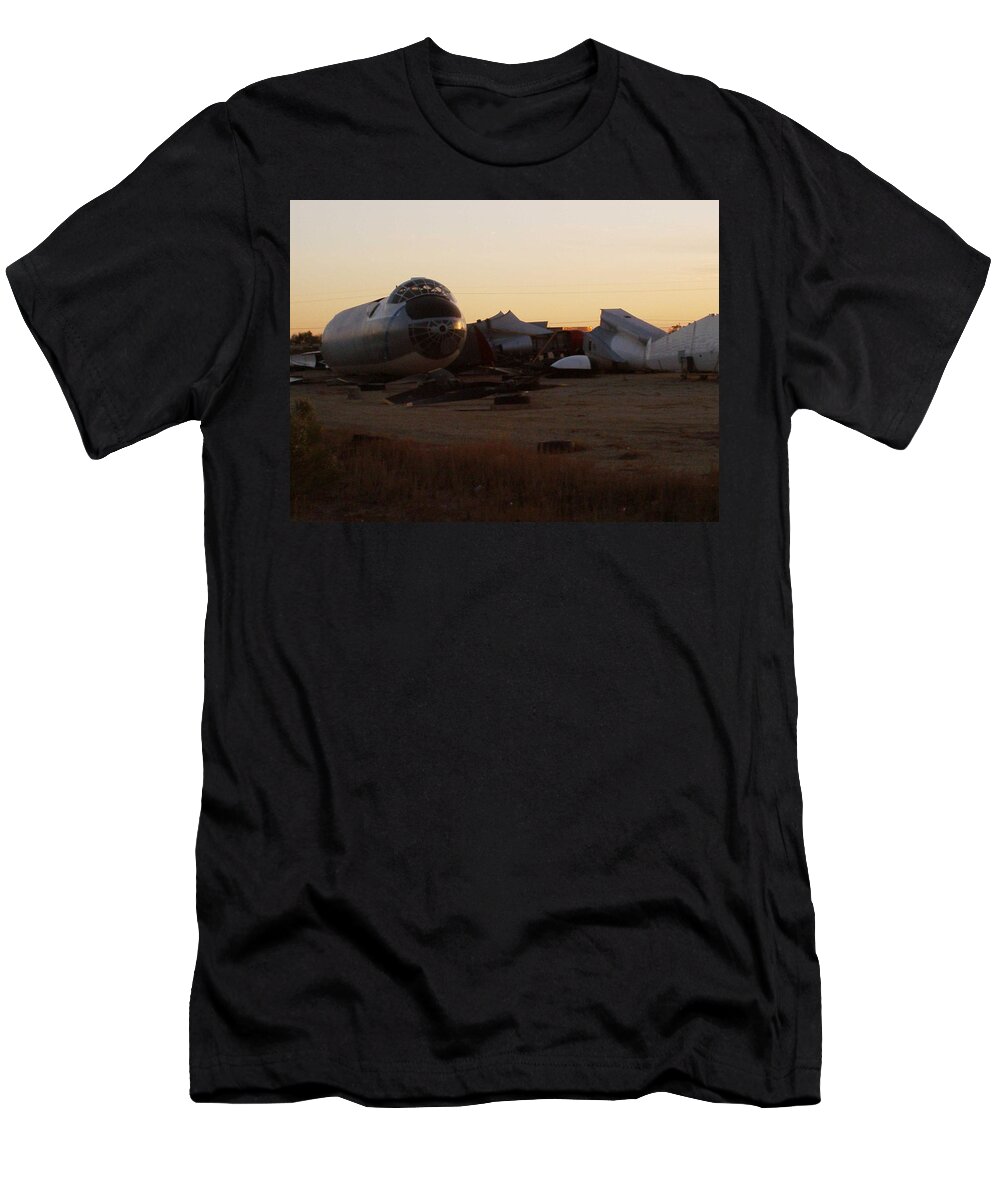 B-36 T-Shirt featuring the photograph Waiting by David S Reynolds