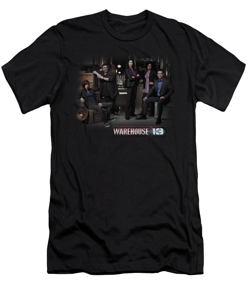 Warehouse 13 T-Shirt featuring the digital art Warehouse 13 - Warehouse Cast by Brand A
