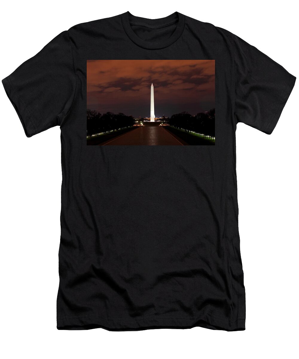 Civil War T-Shirt featuring the photograph Washington Monument At Dusk by Scott Fracasso