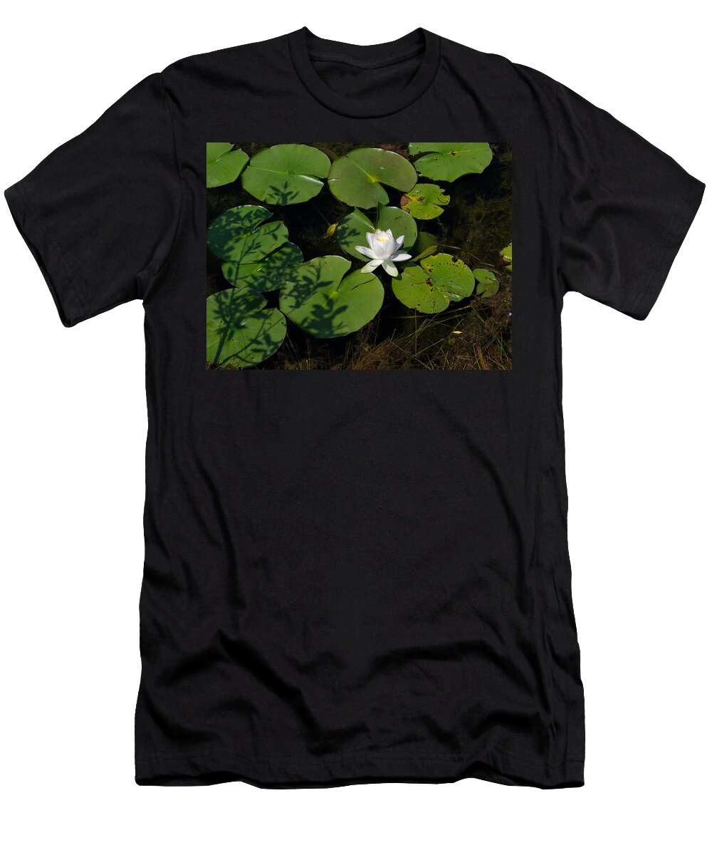 Water Lily T-Shirt featuring the photograph Water Lily by Jim Shackett