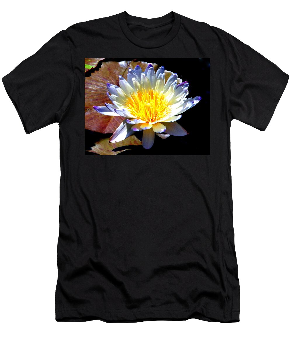 Water T-Shirt featuring the photograph Water Lily 010 by Larry Ward