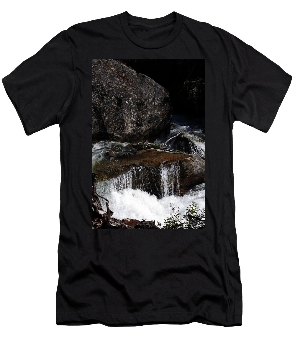 River T-Shirt featuring the photograph Water's Flow by Edward Hawkins II