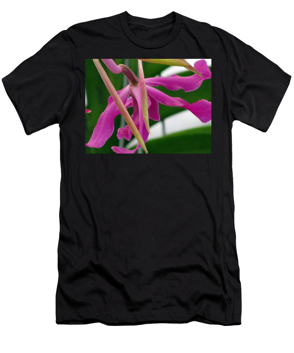Pink T-Shirt featuring the photograph Weeping by Debi Singer