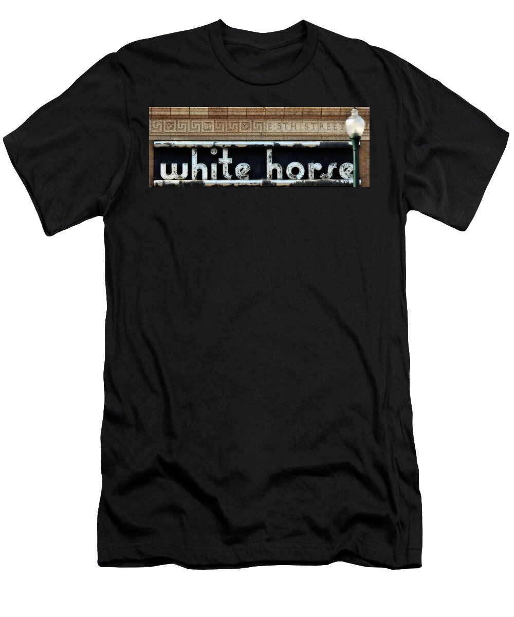 White Horse T-Shirt featuring the photograph White Horse by Sylvia Thornton