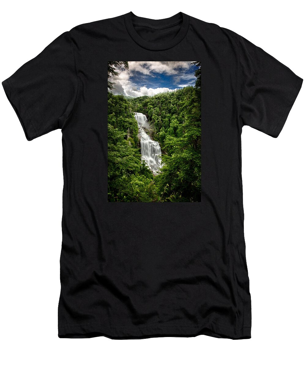 Whitewater Falls T-Shirt featuring the photograph Whitewater Falls by John Haldane
