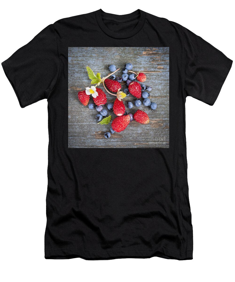 Berries T-Shirt featuring the photograph Wild berries by Elena Elisseeva