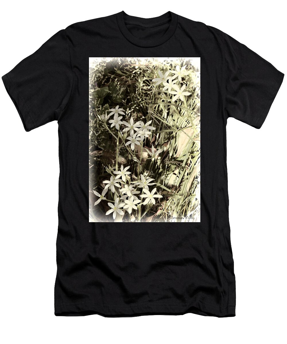 Wild Flower T-Shirt featuring the photograph Wildflowers in Hiding by Bonnie Willis
