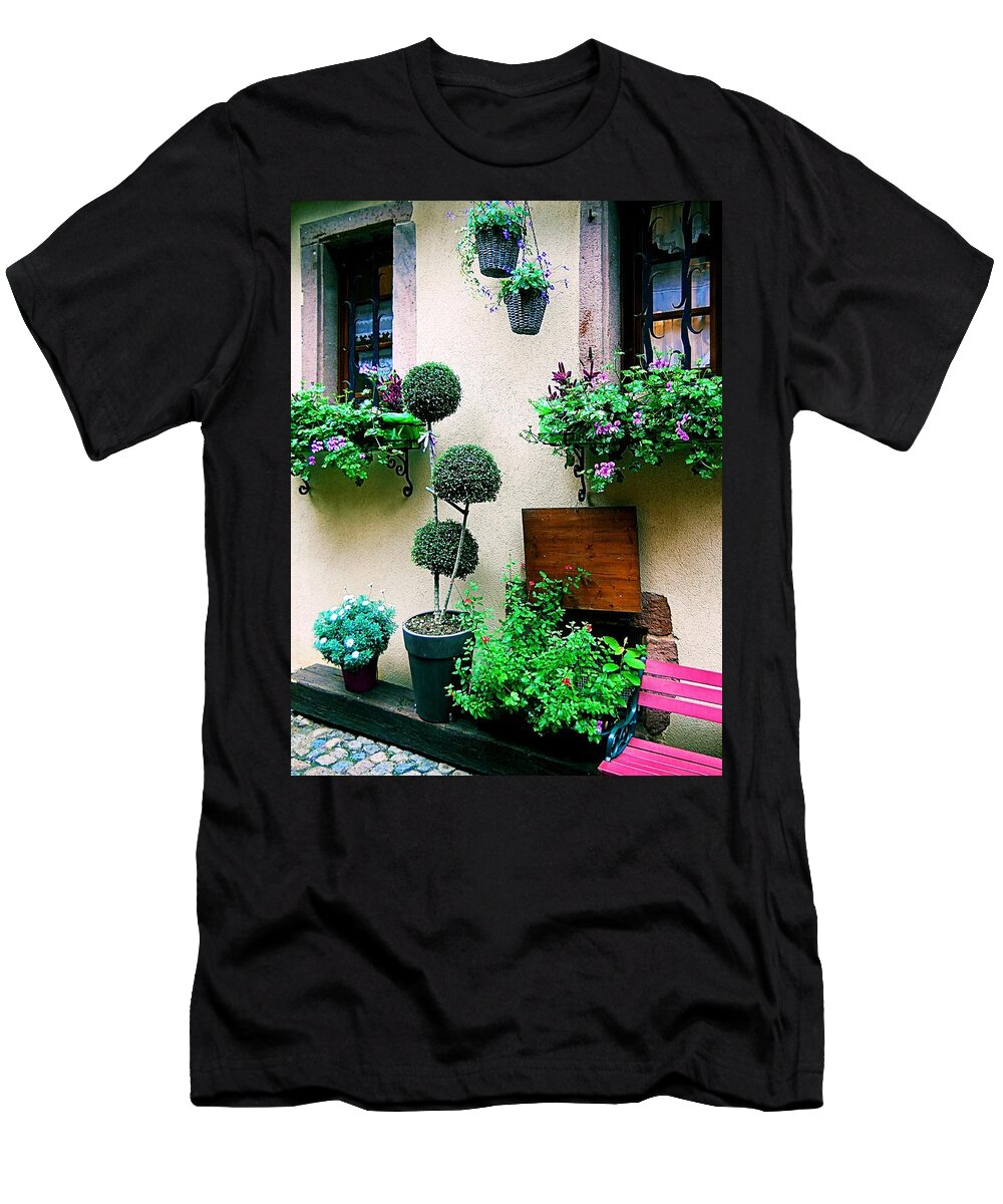 Windows T-Shirt featuring the photograph Windows and Doors 18 by Maria Huntley