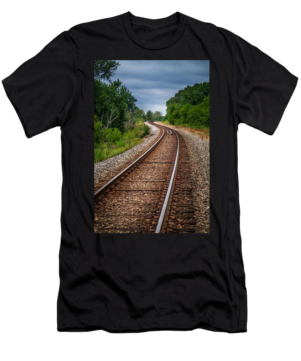 Art T-Shirt featuring the photograph Winding Track by Ron Pate