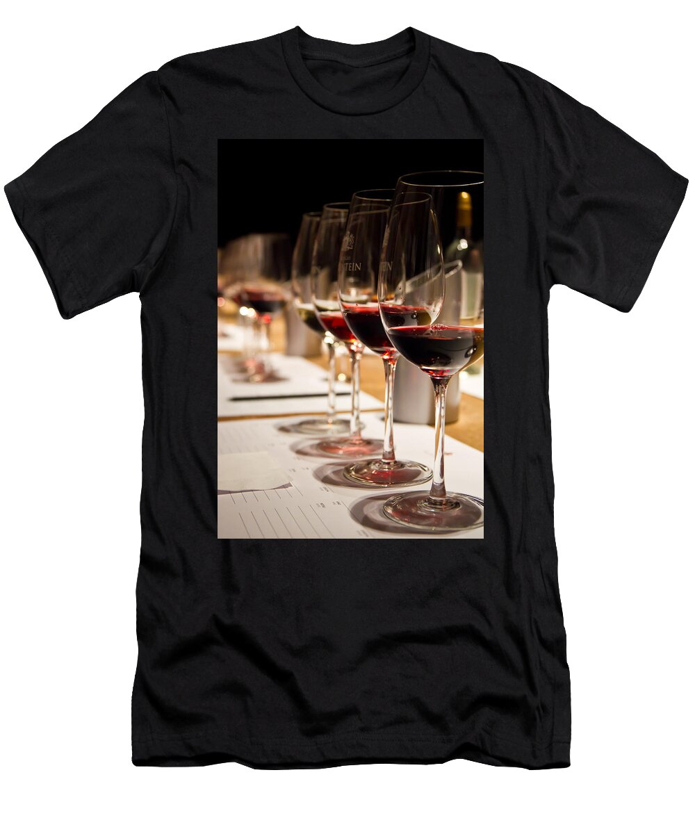 Wine T-Shirt featuring the photograph Wine Tasting by Kent Nancollas