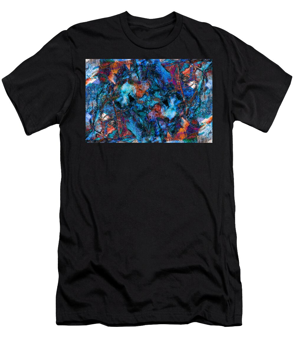 Abstract T-Shirt featuring the photograph Wishbones and Wire by Stephanie Grant