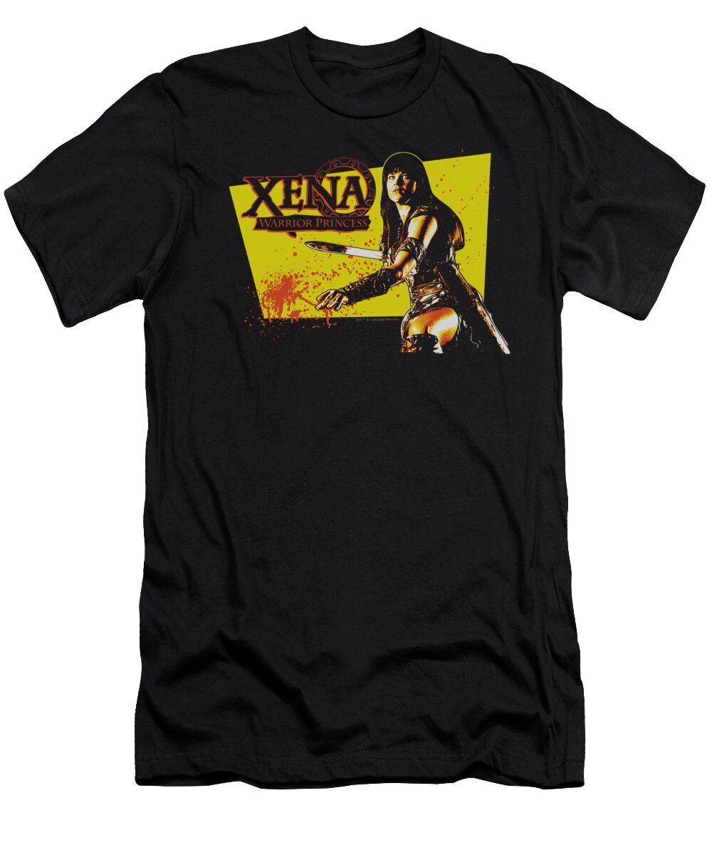 Xena T-Shirt featuring the digital art Xena - Cut Up by Brand A