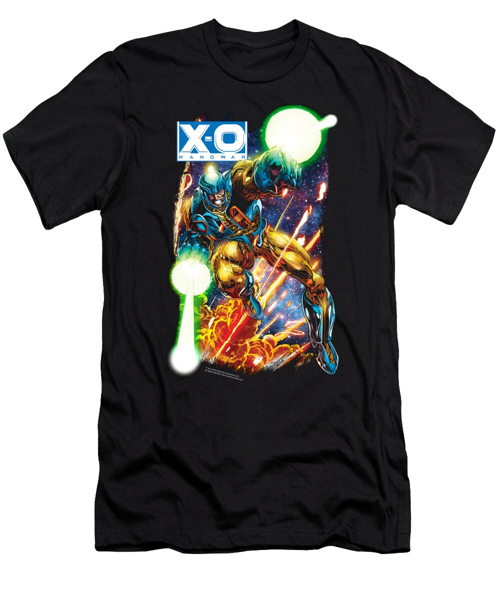  T-Shirt featuring the digital art Xo Manowar - Vintage Xo by Brand A