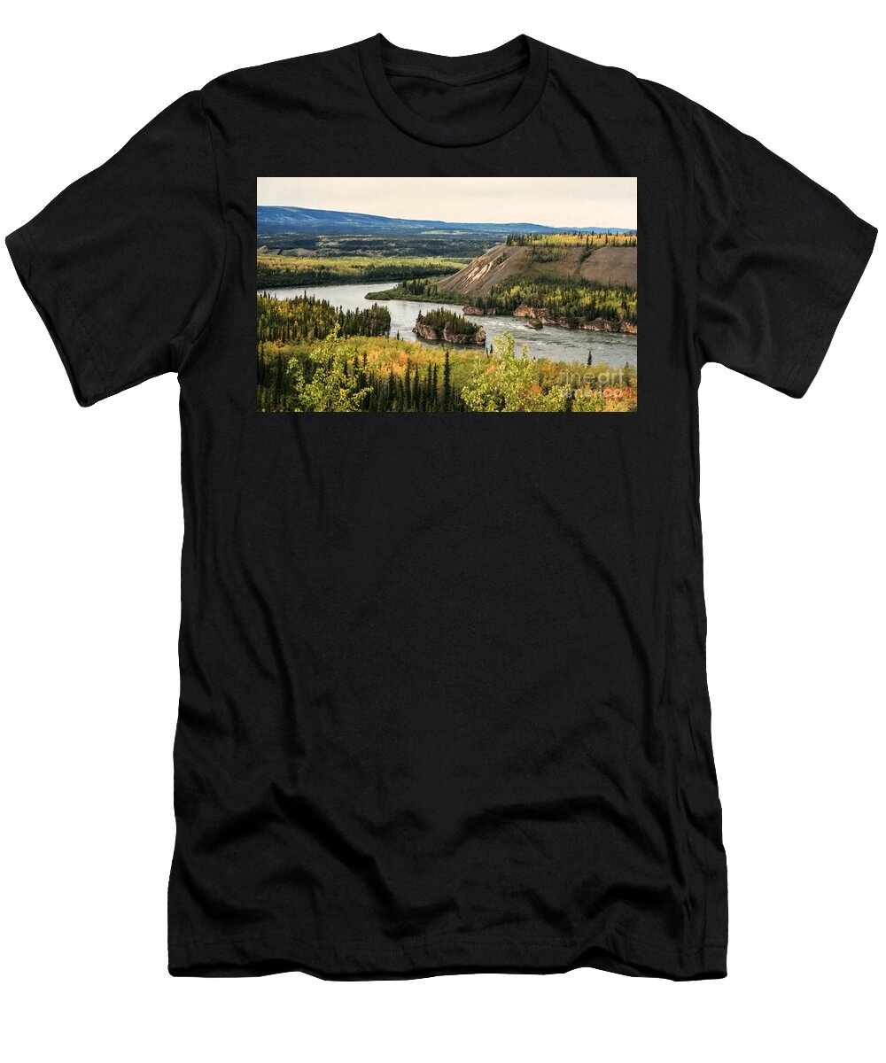 Yukon River T-Shirt featuring the photograph Yukon Gold by Suzanne Luft