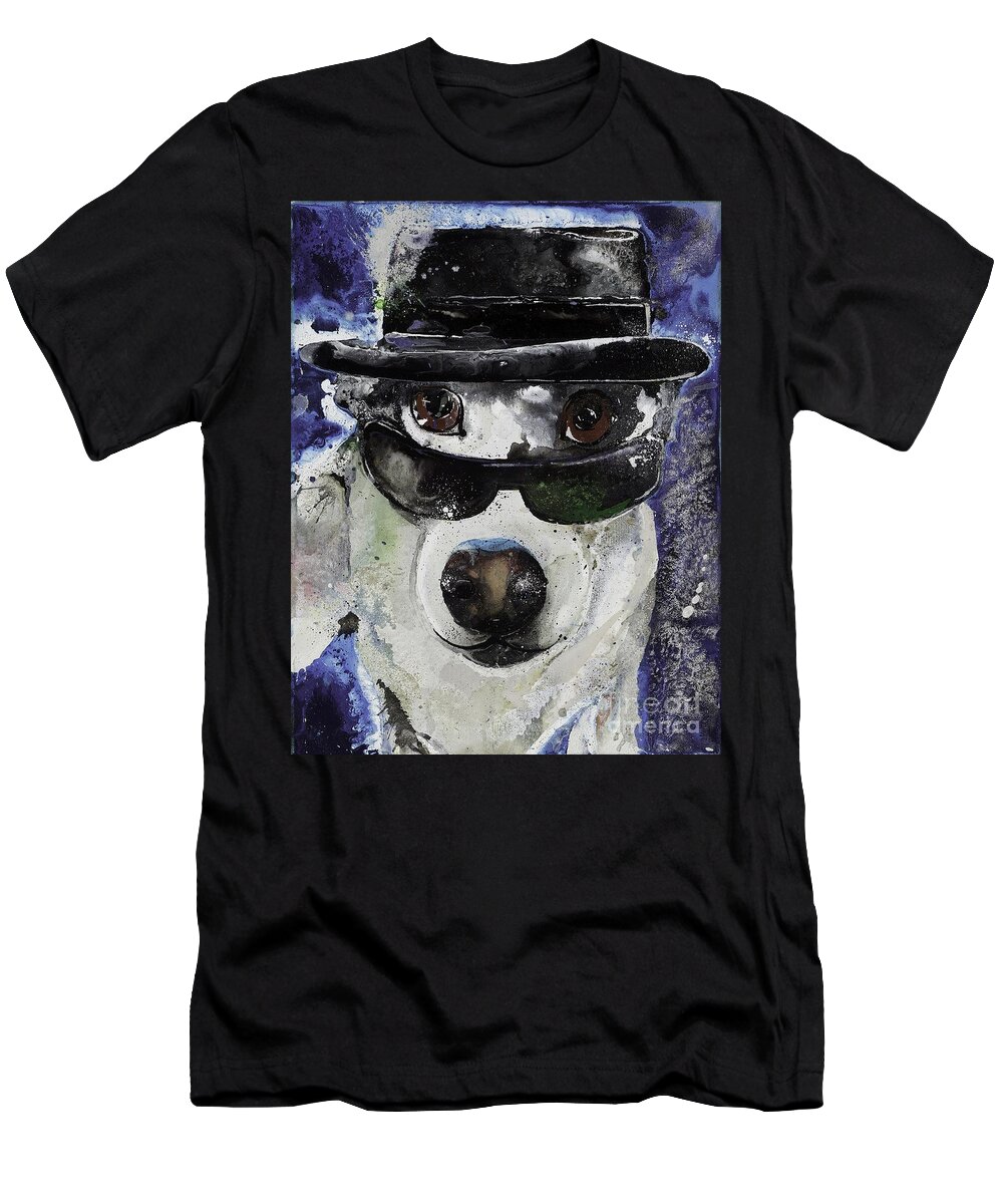 Breaking Bad T-Shirt featuring the painting Zazu Blue by Kasha Ritter