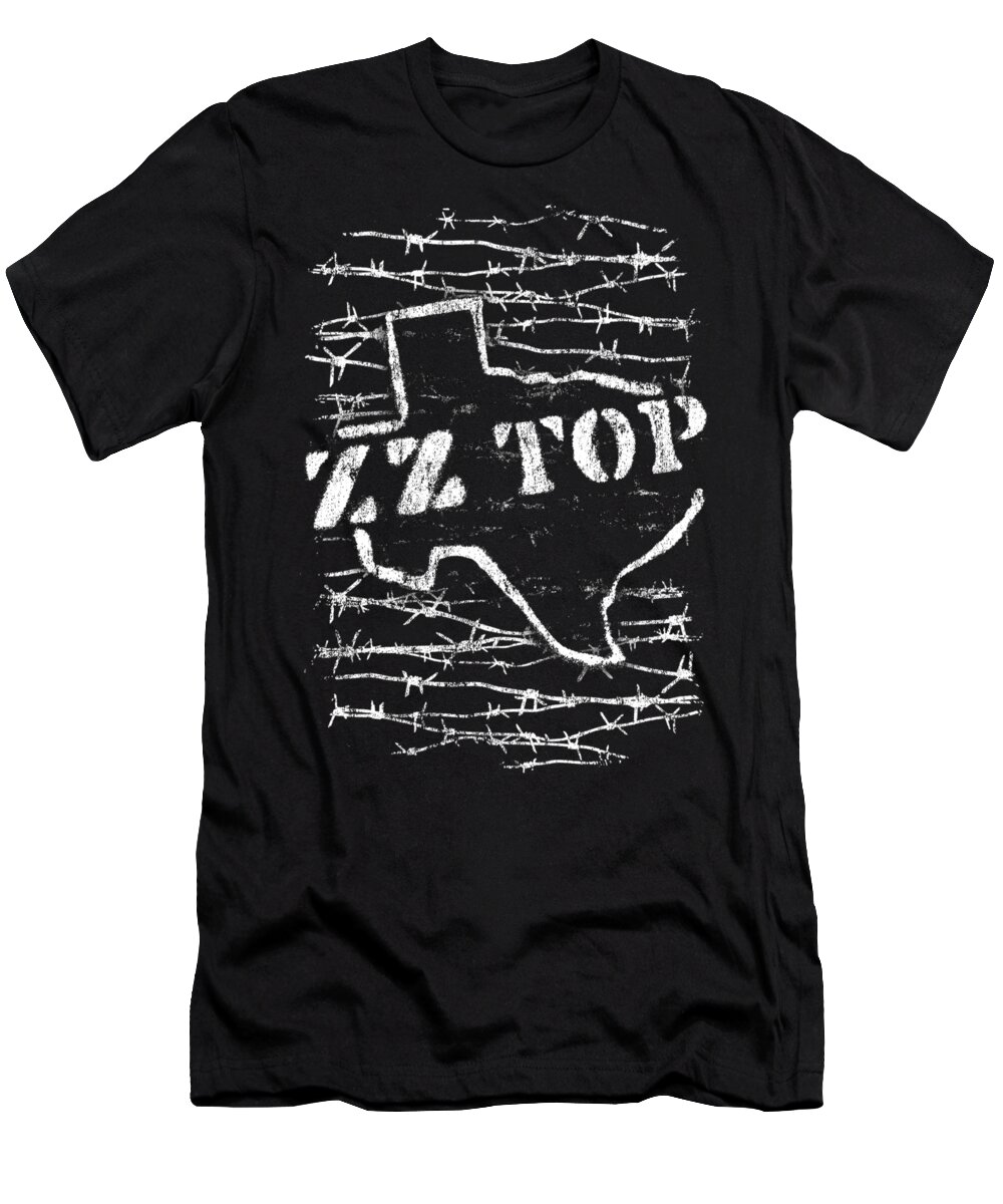  T-Shirt featuring the digital art Zz Top - Barbed by Brand A