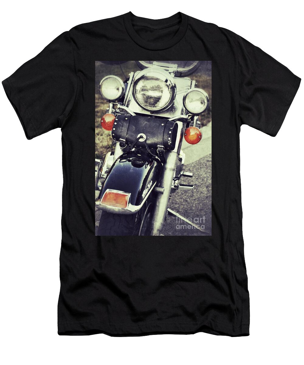 Motorcycle T-Shirt featuring the photograph Bike #1 by Traci Cottingham