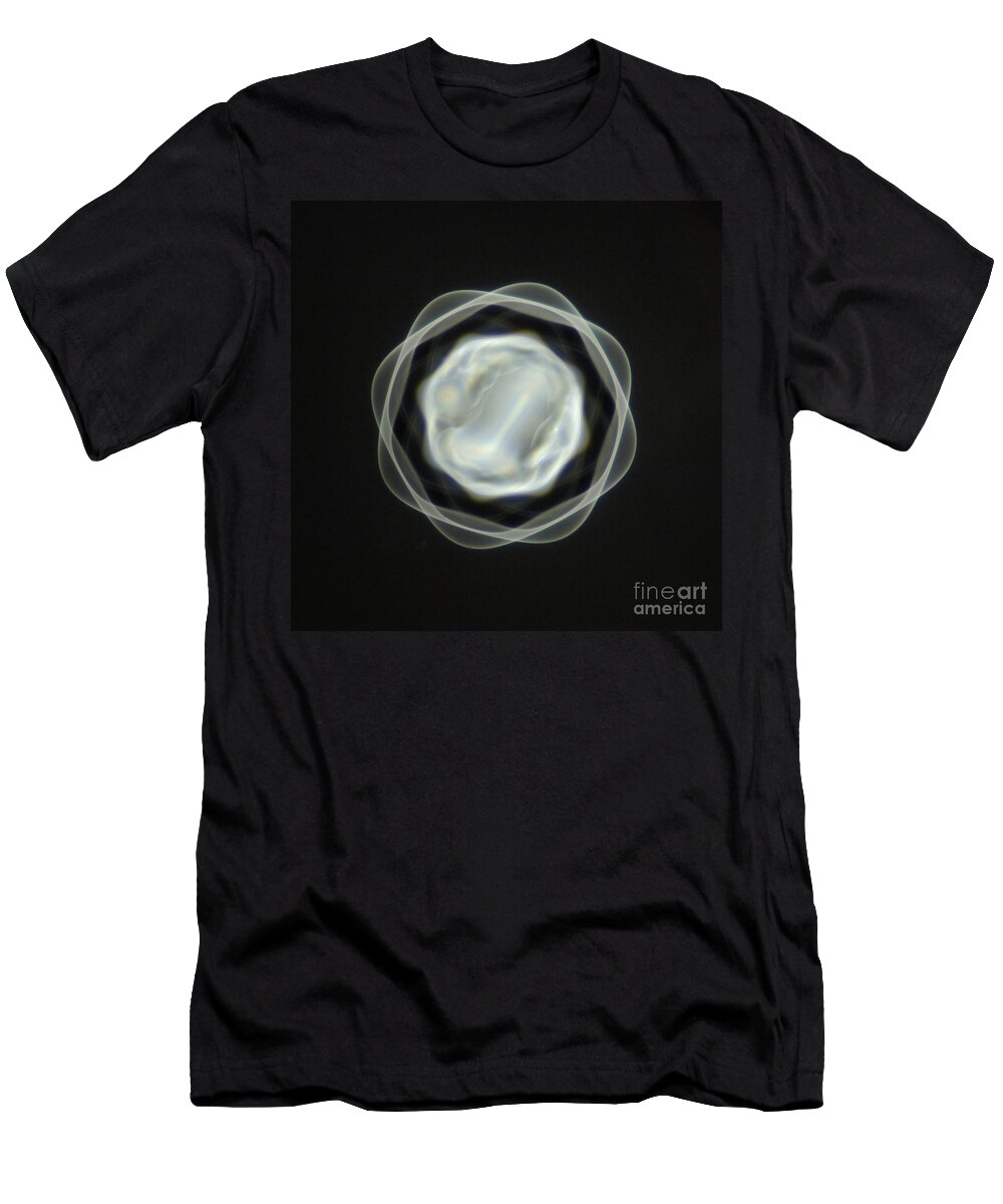 Harmonic T-Shirt featuring the photograph 1 Mm Vibrating Bubble by Raul Gonzalez Perez