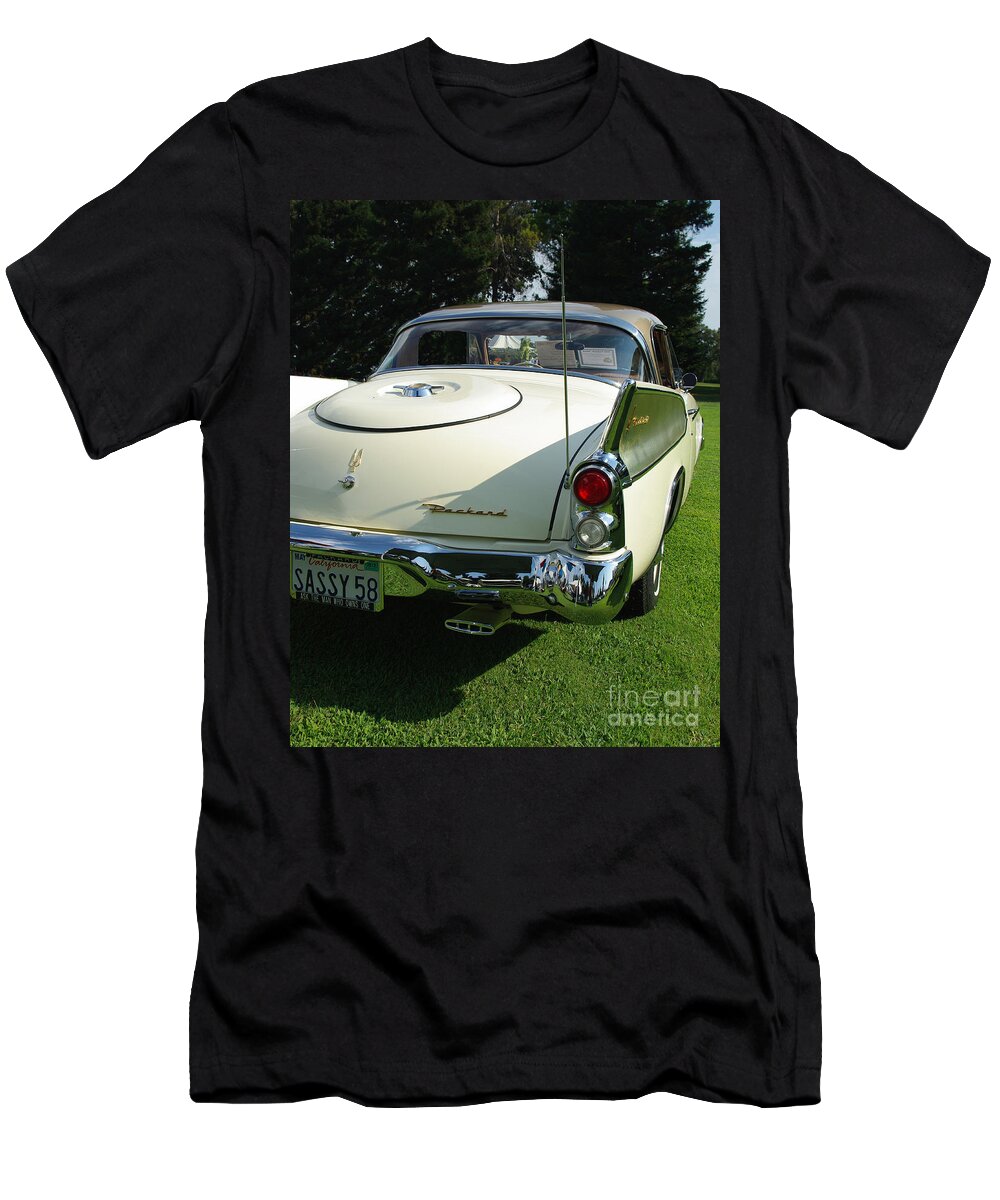 1958 Packard T-Shirt featuring the photograph 1958 Packard Hawk by Peter Piatt