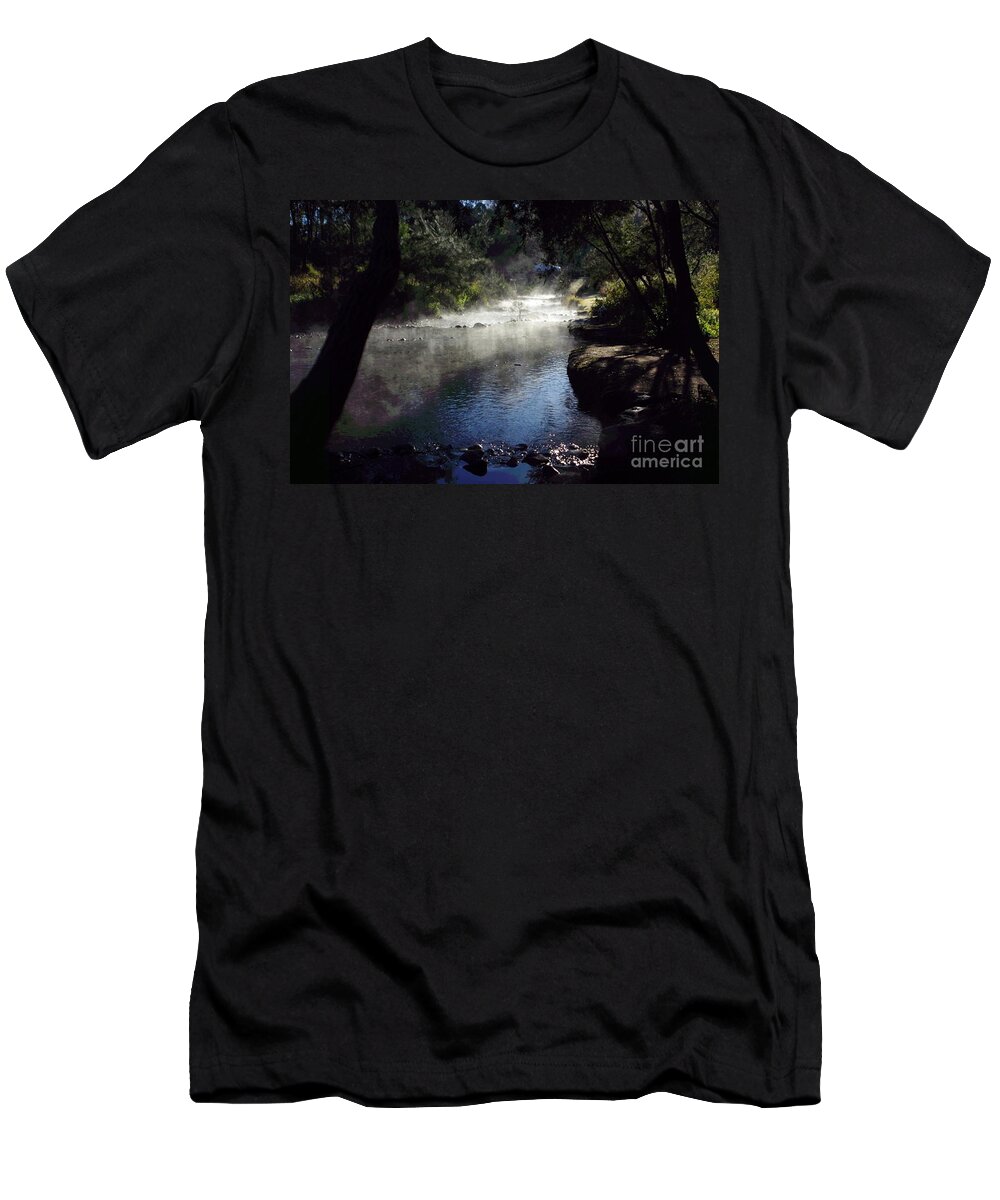 Queensland T-Shirt featuring the photograph River Mist Series #2 by Blair Stuart